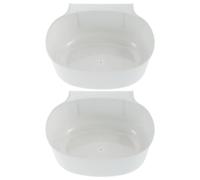 YARNOW Poubelle Suspendue Gain de Place, 2 Pièces, la Cuisine, Plastique | Poubelle Tiroir la Cuisine sous Evier, Rangement Discret Amovible, Nettoyage Facile, pour Petits Espaces et Dortoirs