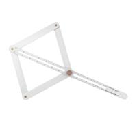 YARNOW Rapporteur D'angle Pliable en Acier Inoxydable, Outil de Mesure Multifonction pour Menuiserie, Transfert et Suivi Précis des Angles en Travail du Bois