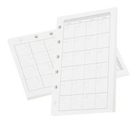 YARNOW Recharge de Papier à Relier pour Cahier à Anneaux Blanc, Papier Résistant Adapté pour Écrire et Dessiner, 2 Sets de 45 Feuilles pour Fournitures de Bureau et Étudiants