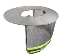 YARNOW Sandales Femme été Légères Protection Solaire pour Casque Chantier, Visière de Protection en Polyester Bande Réfléchissante pour Travaux en Extérieur