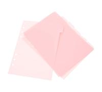 YARNOW Séparateurs De Classeur A5 6 Trous 6 Pcs En PP Rose Avec Intercalaires Détachables Pour Cahiers À Feuilles Mobiles Et Livres, Onglets Pour Recherche Rapide