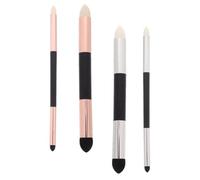 YARNOW Stylo Mélangeur à Double Tête 4pcs en Éponge et Plastique, Outil Correcteur Lavable pour Dessin, pour Classes D'art et Projets Créatifs