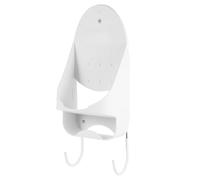 YARNOW Support Mural Porte Fer Pliable Rangement Filaire pour Planche à Repasser en Pbt Blanc Gain de Place pour Bureau et Salon
