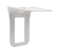 YARNOW Support Mural pour Prises Électrique Escamotable en Abs Blanc, Étagère Pratique et Facile à Assembler Ouverture pour Câblage, pour Maison