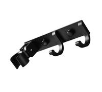 YARNOW Support Mural Solide Épaissi pour Douchette en Aluminium Noir Set Accessoires Salle de Bain Rangement Simple et Solide