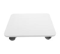 YARNOW Support pour Pots de Fleurs avec roulettes, Socle Mobile en Bois et Plastique Blanc, Facile à Déplacer Nettoyer, pour Jardin Extérieur