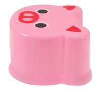 YARNOW Tabouret de Dessin Animé en Plastique Rose pour Garçon et Filles, Design Adorable, Antidérapant et Facile à Utiliser, pour Chambre D'garçon et Filles et Maternelle