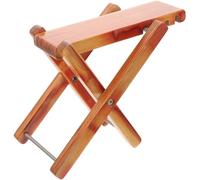 YARNOW Tabouret de Pédicure en Bambou Marron Repose-Pieds Réglable en 4 Positions et Rangement Antidérapant pour Salon de Soins des Pieds