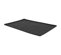 YARNOW Tapis de Poubelle en Silicone Antidérapant avec Bordure Surélevée, Résistant à L'usure et Étanche, Cuisine et Maison, Format Rectangle Noir