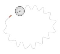 YARNOW Thermomètre Précis avec Affichage Analogique 0° à 120° | Usage Domestique, Technologie D’expansion Liquide, Format Portable, Corps Plastique et Métal, Mesure Fiable