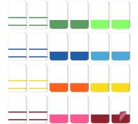 Yarotm Marque Page Adhesif - 480 Pièce Onglets Adhésifs Repositionnables Grand 4x2.5cm - 12 Couleurs Marqueurs Autocollants Page Sticker Index Tabs pour le Bureau, les étudiants, étiquettes de Lecture