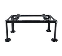 Yarssihha Mini support de sol divisé pour pompes à chaleur de climatiseurs sans conduit de 9000 à 24 000 BTU, support à condensateur réglable et robuste, noir
