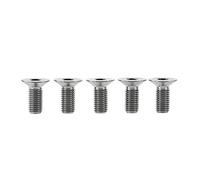 Yaruijia Lot de 5 vis à tête fraisée Allen M6x10 12 15 20 25 30 35 40 45 mm