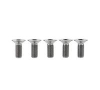 Yaruijia Lot de 5 vis à tête fraisée hexagonale à six pans creux en titane DIN7991 M6 x 10 12 15 20 25 30 35 40 45 mm (M6 x 15 mm, titane)