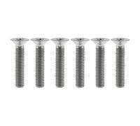 Yaruijia Lot de 6 vis hexagonales à tête fraisée hexagonale M5 x 25 mm