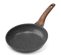 YASHE Poêle à frire anti-adhésive 20 cm | Poêle plate en granit compatible tous feux dont induction, sans PFOA - Idéale pour réussir vos pancakes, omelettes & bacon