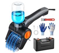 Yaskyly Brosse Electrique Barbecue 100W avec Flacon Pulvérisateur - Rechargeable 7,4V, 2 Vitesses, 90 Min d'Autonomie, IPX8 Étanche - Brosse Nettoyage Electrique pour Grille avec Caisse à Outils