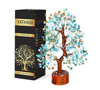 YATHABI Arbre de Vie bonsaï en Cristal de Turquoise, Feng Shui, Cadeau Spirituel pour Femme, décoration Chakra, énergie Positive
