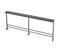 YATINEY Table Console Longue de 200cm, avec Multiprise, Bout de Canapé Fin, Table de Canapé Étroite et Longue, avec 1 Prise CA, 1 Port USB, 1 Port USB-C, pour Salon, Noir, XCT09CBB