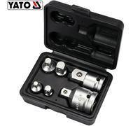 YATO Adaptateur Réduction Augmentation Coffret Douilles 1/2" 1/4" 3/8" 3/4"