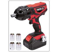 Yato Tournevis d'impact YT-82804 sans fil 18 V 300 Nm 1/2" 1 batterie 2 Ah + chargeur