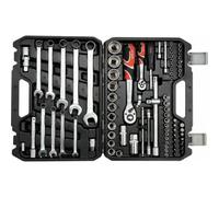 Yato Coffret à douilles YT-12691 82 pièces 1/2" et 1/4" satiné mat moleté