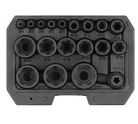 Yato Jeu De Douilles Torx Plus 1/2"+1/4" 19 Pièces YT-05197