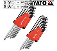 YATO Creux Hexagonal Clé Mâle Coudée Kit Tournevis D'Angle 6-kant 24-tlg