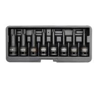 YATO Kit de douilles à impact torx 8 pièces Noir YT-1065