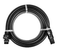 Yato Kit de tuyau d'aspiration 1" (25,4 mm), longueur : 5 m, avec clapet anti-retour, crépine d'aspiration et raccords à vis Vario 1" AG et IG, PVC noir, 1 unité