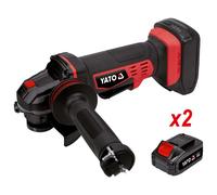 Meuleuse d'angle sans fil 18V, 125mm, 10000 tr/min (2 batteries 3Ah + chargeur)