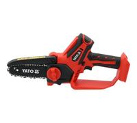 YATO Tronçonneuse sans fil 18 V, mini 6", coupe 158,5 mm, tronçonneuse de jardin sans fil, légère, coupe précise, batterie et chargeur inclus, économie d'énergie