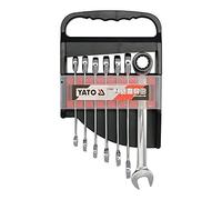 YATO YT-0208 Kit de clés à fourche et polygonale à cliquet