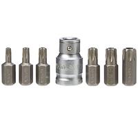 Yato YT-0416 Lot de 7 embouts de sécurité pour tournevis Torx T25-T55