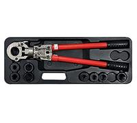 Yato Pince à sertir YT-21735 pour tubes PEX-AL-PEX Noir/Rouge