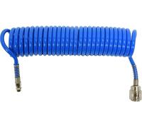 Yato Flexible à air comprimé YT-24201 Tuyau spirale 5,5 x 8 mm x 5 m PU avec raccords rapides