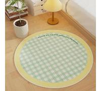 YATOLA Tapis Chambre pour Fille Garçon Enfant Doux Rampant Anti-dérapant à Poils Ras Salon Maternelle Salle de Jeux Décoration Surface pour Salon Coucher Violet Dot Géométrique (Violet, 80x80cm)