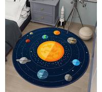 YATOLA Tapis de Sol Jeu pour Enfants Chambre Antidérapant Salon pour Chambre à Coucher Adolescents Garçon Moquette Concurrente Cadeaux Gamer Adolescents Décoration Football étoile (Bleu 2, 80x80cm)