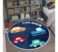 YATOLA Tapis de Sol Jeu pour Enfants Chambre Antidérapant Salon pour Chambre à Coucher Adolescents Garçon Moquette Concurrente Cadeaux Gamer Adolescents Décoration Football étoile (Bleu 1, 80x80cm)