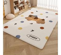 YATOLA Tapis pour Salon Chambre Enfants Adolescents Garçons Gamer Décoration Chien (Blanc 1, 60x90cm)