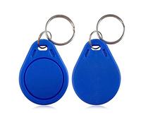 YAVIS 13.56Mhz RFID Badges UID Changement de Modifiable Porte-clés Proximité RFID Écriture Réinscriptible Transpondeur Key fobs Mif 1K Token NFC Tag pour Système d'Entrée de Sécurité, Bleu (10pcs)