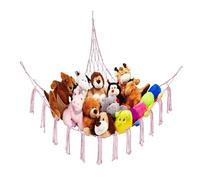 YAWYO Hamac pour Peluches, Filet de Rangement pour Jouets, décoration de Chambre d'enfant (Rose)