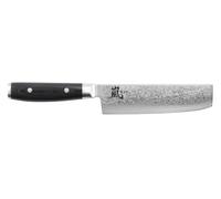Yaxell Couteau à légumes Damas Ran 69 Nakiri - Lame 16,5 cm - Manche Mikarta