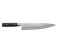 Yaxell Couteau de chef en acier damassé - Lame de 24 cm - 37 couches - Fabriqué au Japon