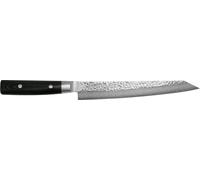 Yaxell Japonais - Série Zen - Filier/Sushimes - Acier VG10 - 61 HRC - Lame 23 cm - Acier Damas 37 Couches - Canvas-Micarta Manche Noir