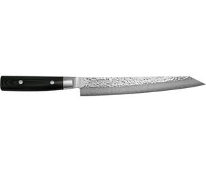 Yaxell Japonais Série Zen Couteau Filier/Sushimes Acier VG10 Lame 23 cm | 61 HRC, Acier Damas 37 Couches, Manche Canvas-Micarta Noir