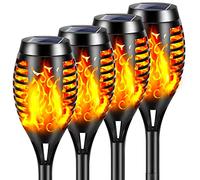 YAZEKY Lumières Flamme Solaire Exterieure, Lumiere Torche Solaire(4 Pièces)
