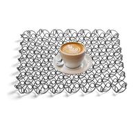 Yaztauho Trivet en Métal,Décoration en Acier Inoxydable Anti-Brûlure - Tapis en Fil pour Dessous-De-Plat - pour Camping, Table, Cuisine, Poêles, Théière, Bol Et Plat