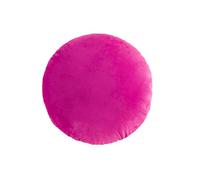 YB-FCJKPA Sham de Coussins Ronds Couleur Unie, Housses Rondes pour la Décoration Intérieure, Taie d'oreiller en Velours Chaud et Doux (Rose Red)