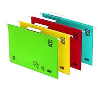 Ybarra 4000219 Boîte de 25 Classeurs suspendus Viseur Supérieur feuille dos Rouge